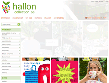 Tablet Screenshot of halloncollection.se